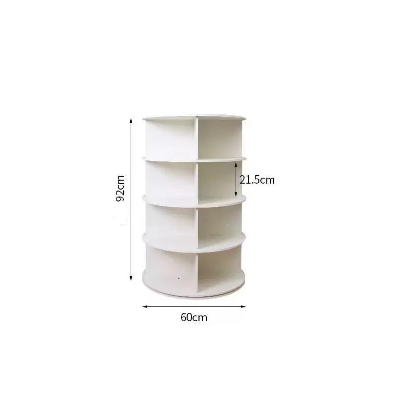Multifunctional rotating shoe rack storage rack household bag toy floor-standing 360-degree rotating storage rack display rack