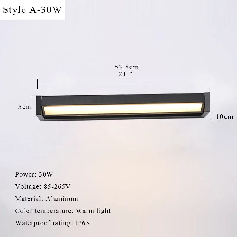 Outdoor Wall Light LED 350Adjustable Angle Waterproof Wall Lamp Aluminium Garden Porch Home Balcony Home Decor Lighting