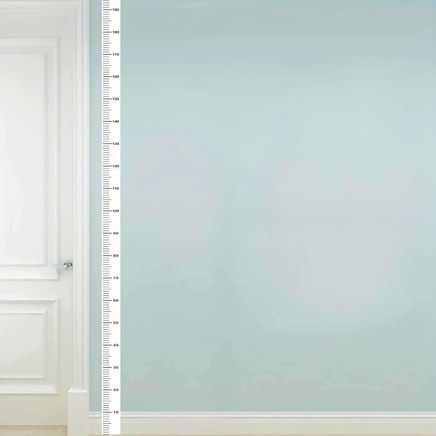 2m Wall Height Measurement Card - Modern Style, Durable PC Material, Writeable & Removable, Accurate 2m Per Sheet|Wall Decor