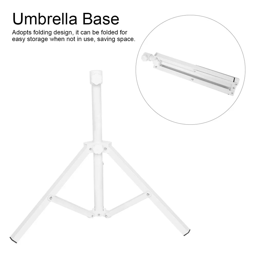 Garden Umbrella Stand Triangular Iron Folding Sun Umbrella Stand Support Base for Beach Garden Camping Fishing Umbrella Support