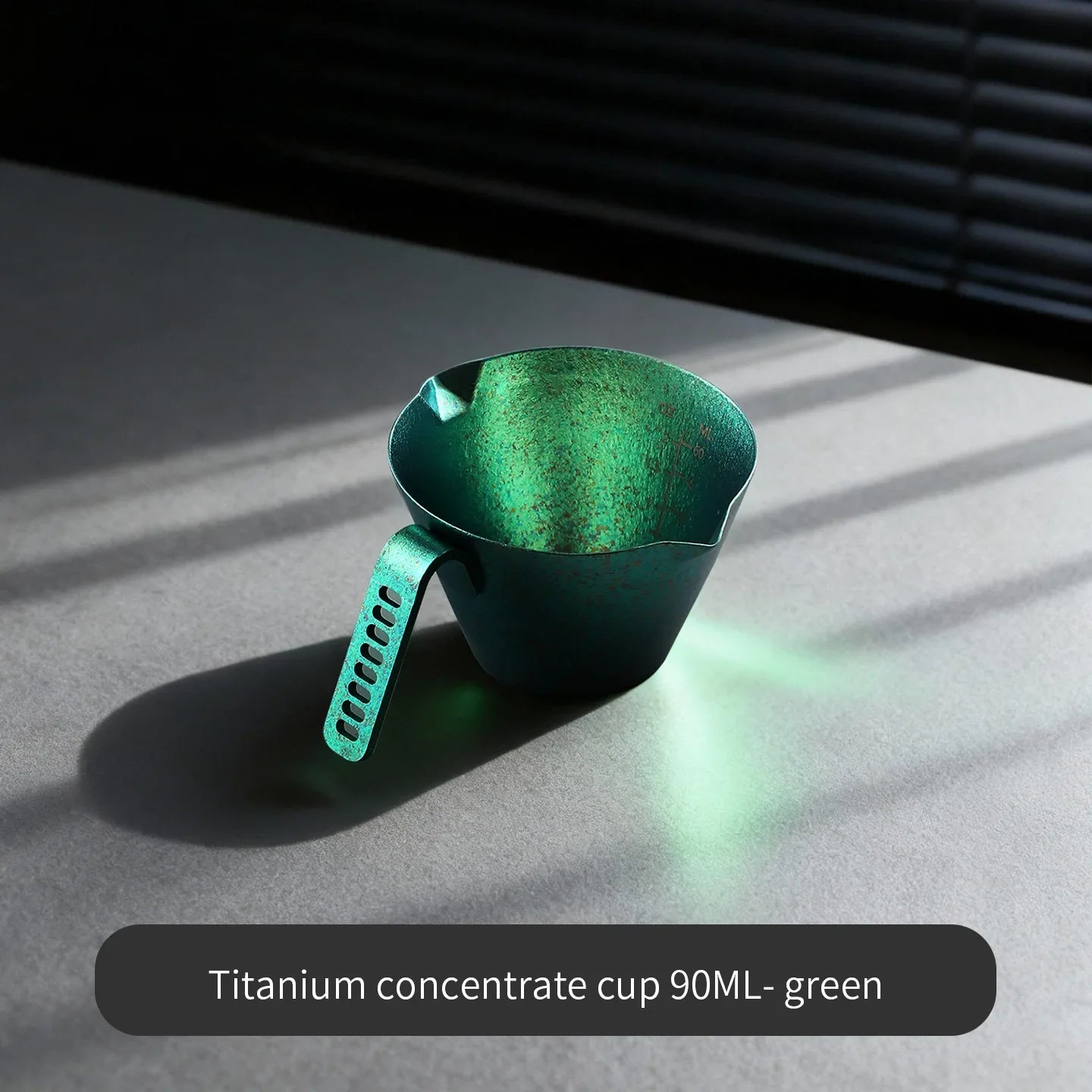 Bincoo Durable Titanium Espresso & Milk Tool, 90ml Dual-Purpose Shot Glass with Scale for Long-Lasting Cafe and Home Performance