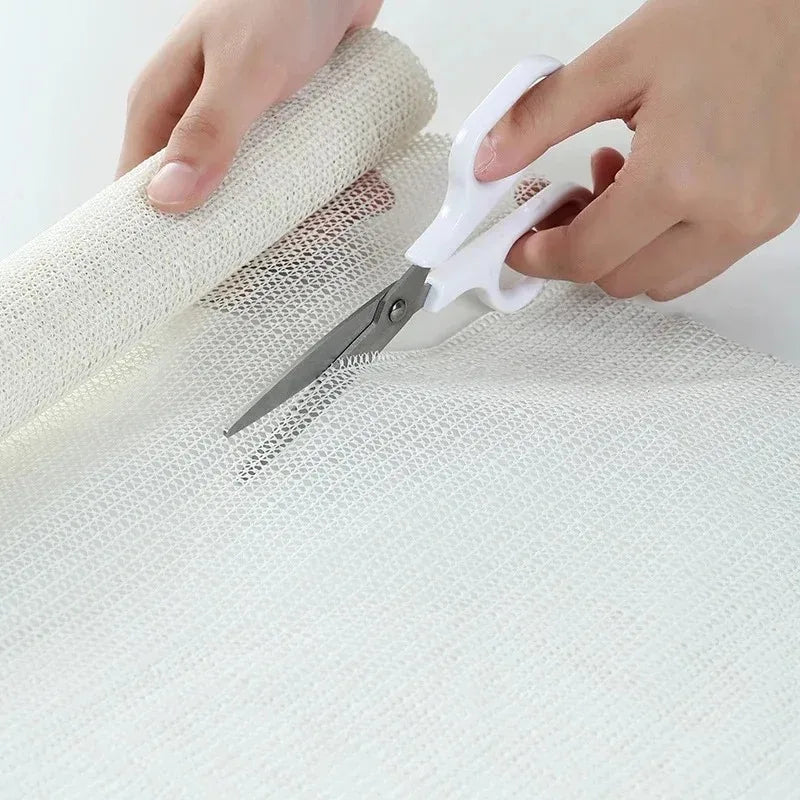 Antiskid Sheet Mattress Sofa Mat High quality PVC Floor Carpet Yoga Mat with Fixing Base Fabric Household Anti Slip Net Cloth 