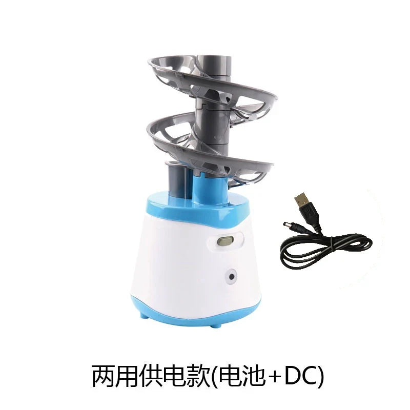 4*AA Battery Mini Table Tennis Robot Service Pitching Machine Trainer Adult Kid Sport Game Gift Racquet Sport 40+ Ping Pong Ball
