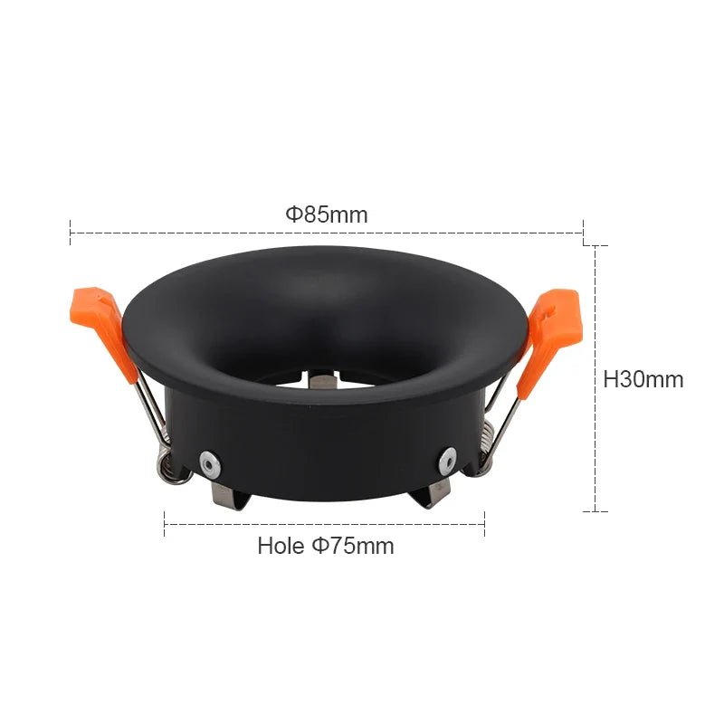 Hot sale 2022LED module MR16 anti-glare led spotlight fixture aluminum round square gu10 embedded led downlight frame