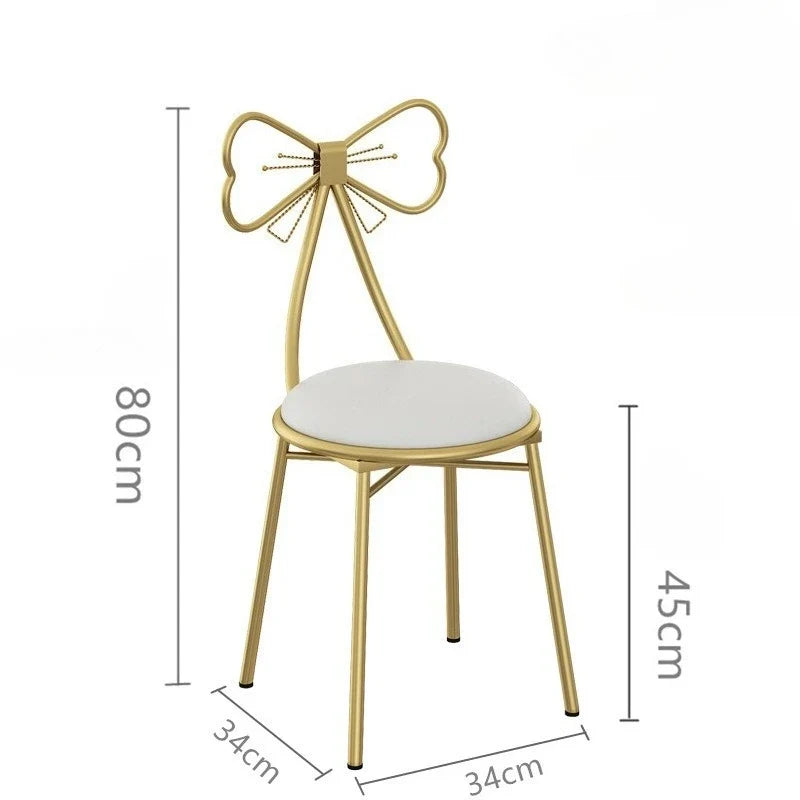 Italian simple girl bedroom dresser stool butterfly back chair ins makeup stool wholesale butterfly chair