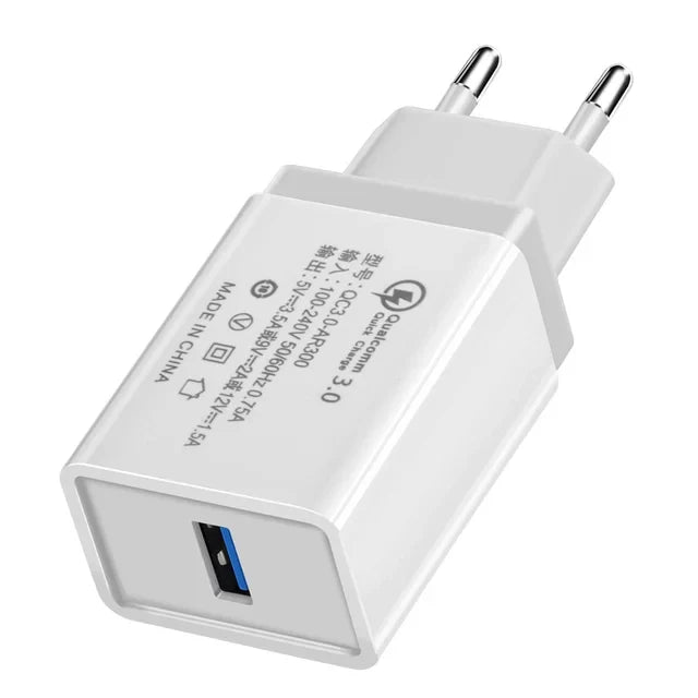 USB Charger Quick Charge 3.0 Mobile Phone Charger for iPhone Fast Charger Adapter