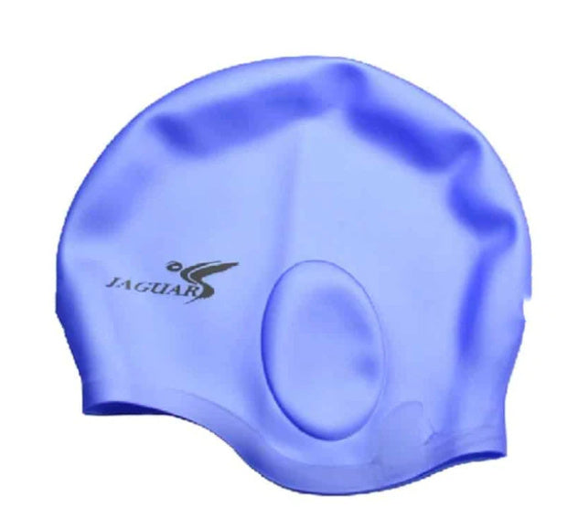 Fashion Pure Silicone Ear-protecting Swimming Cap