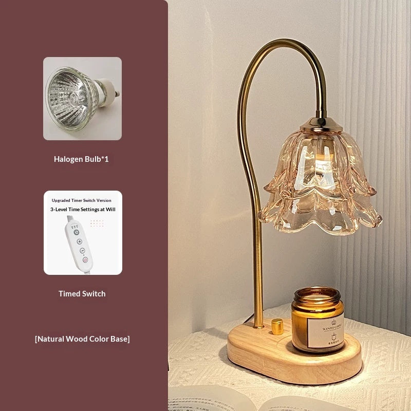 French Retro Bedroom Bedside Linglan Fragrance Lamp Wax Melting Lamp
