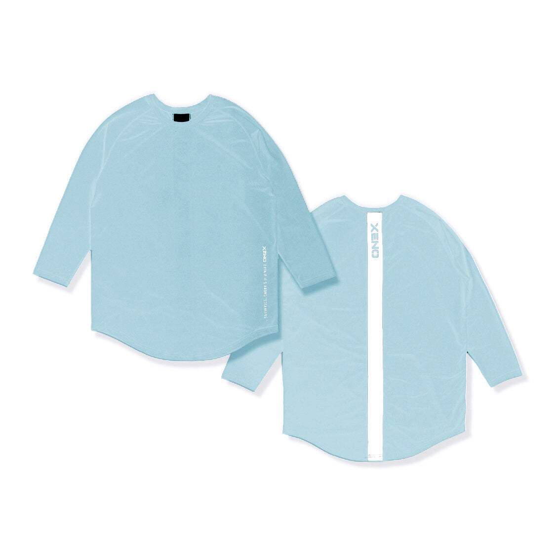 Back Vertical Letter Sports T-shirt Fitness Long Sleeve