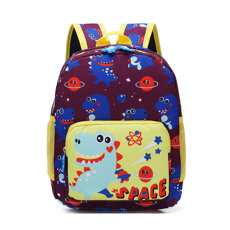 Dinosaur Cartoon Nylon Student Schoolbag for Children