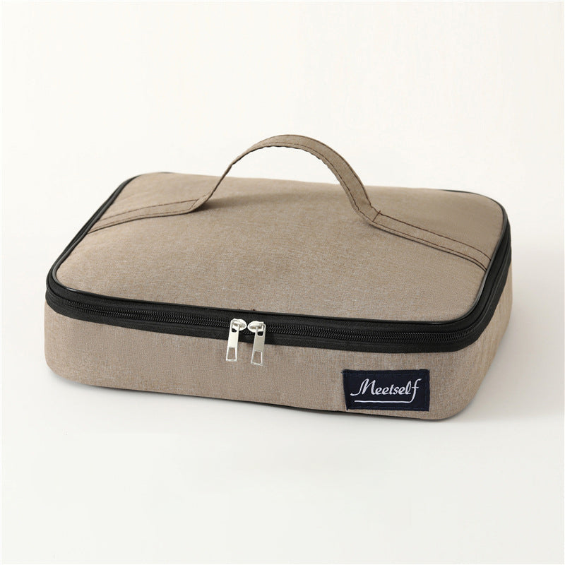 New Type Portable Aluminum Foil Thickened Bento Bag Students Carry Lunch Box Bag, Thermal Insulation, Lunch Picnic Bag