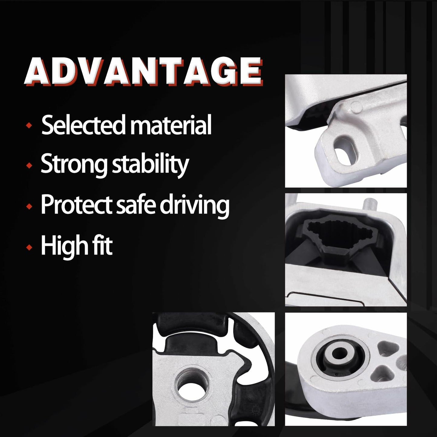 QRYIPPDM Engine Motor Mount Set for Ford Focus 2.0L Auto 2000-2004