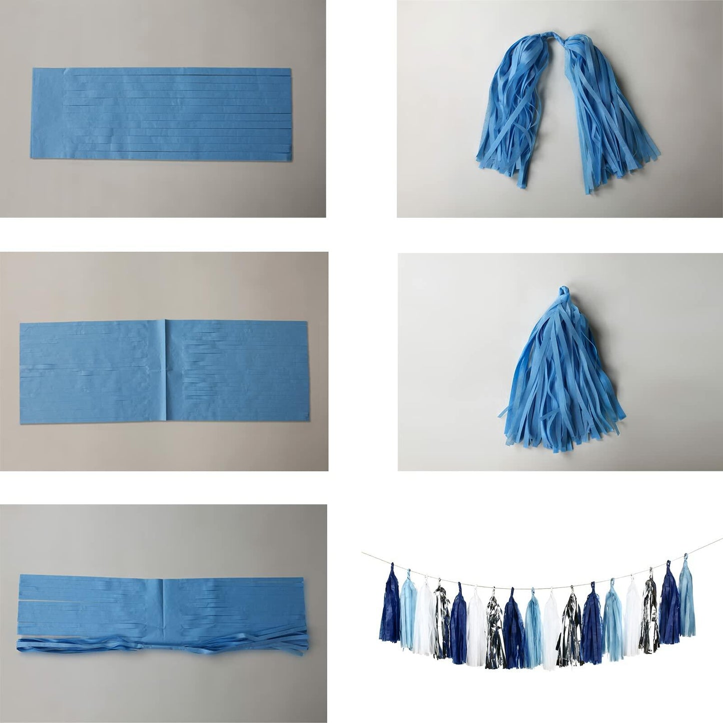 Guzon 25pcs The Sun Birthday Tissue Tassel Garland Paper Decorations