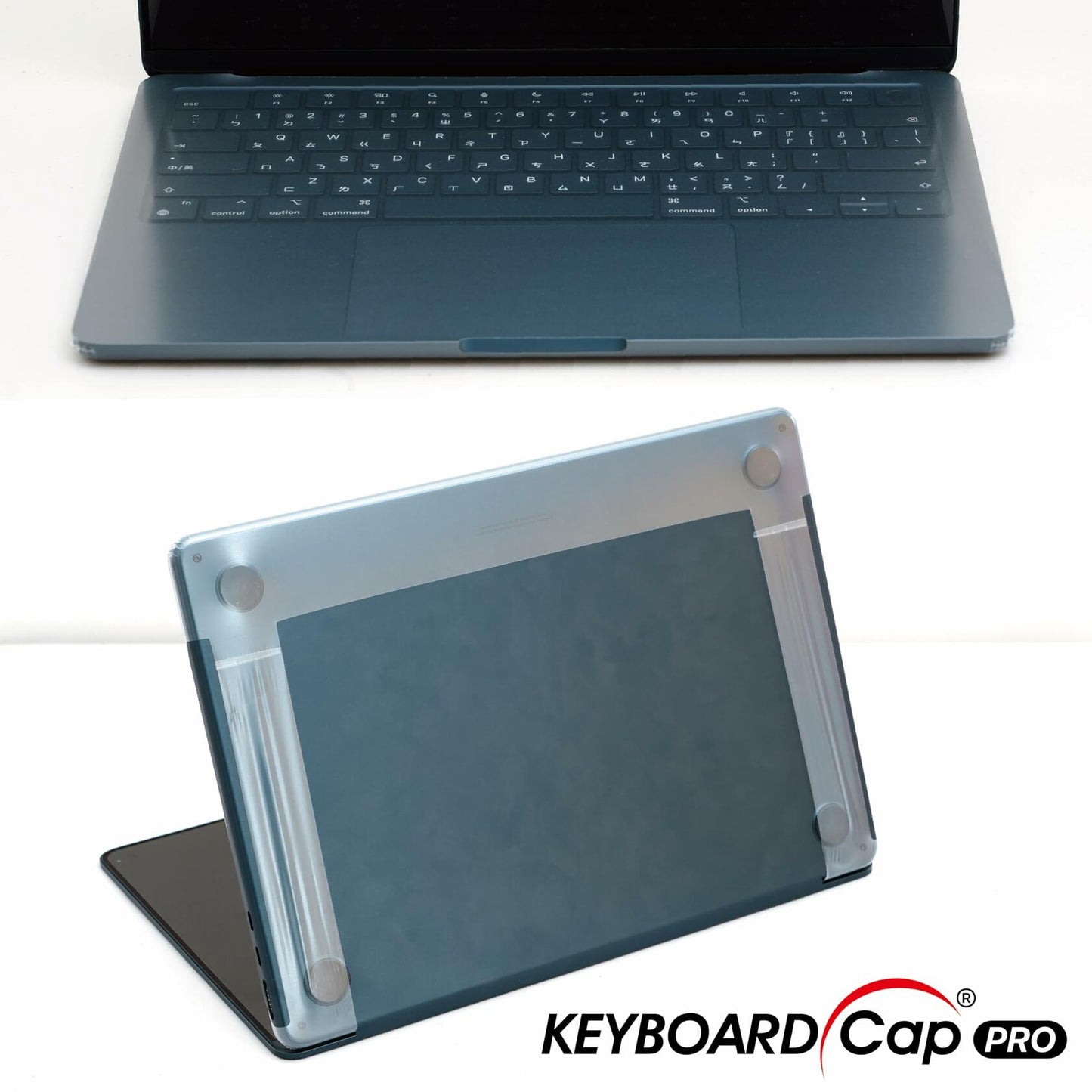 GOS Keyboard Cap Pro MacBook Pro 13" Clear 2 Pack Ultra-Thin Touch ID