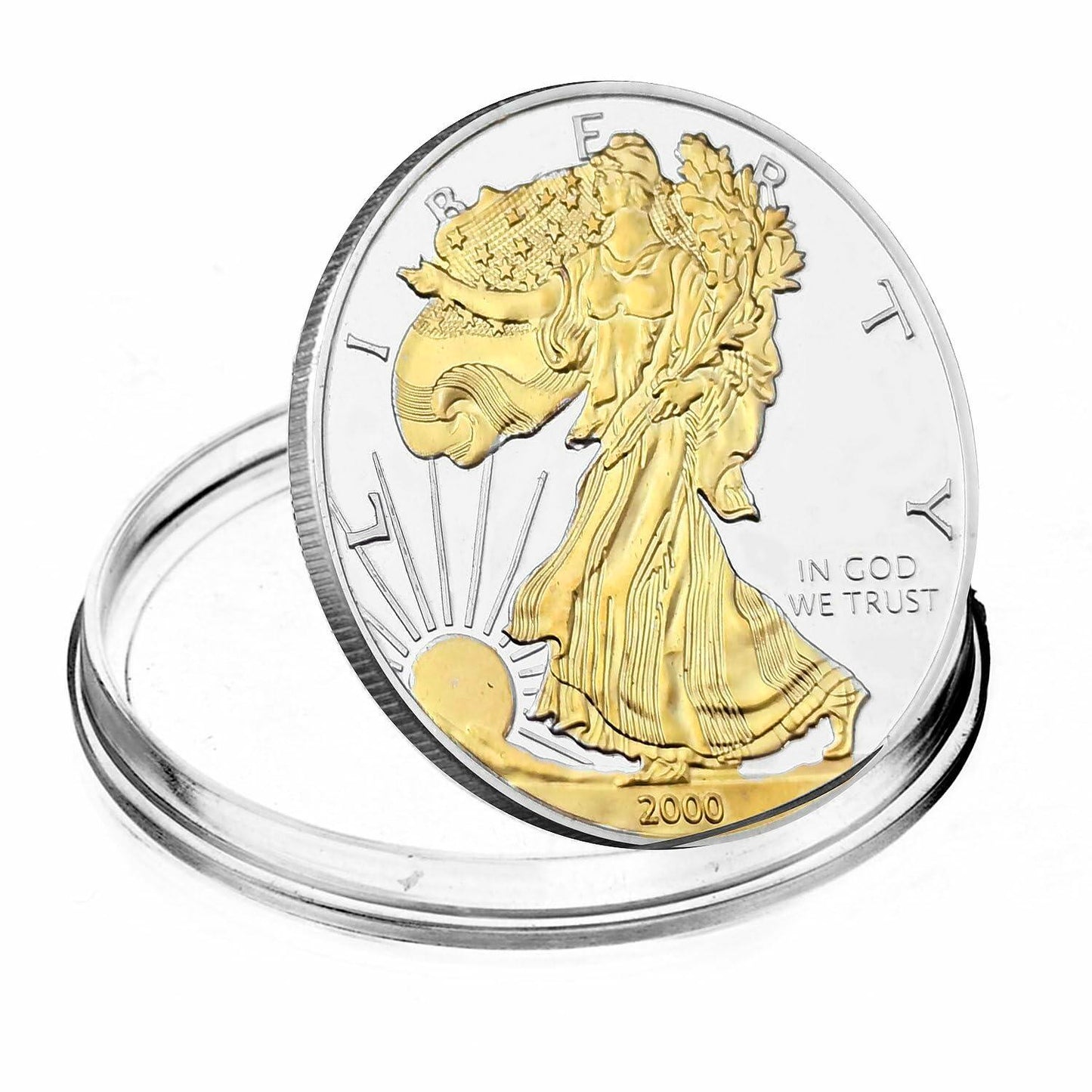 Fasmesk American Liberty Coin USA Souvenir Replica Collectible Gift