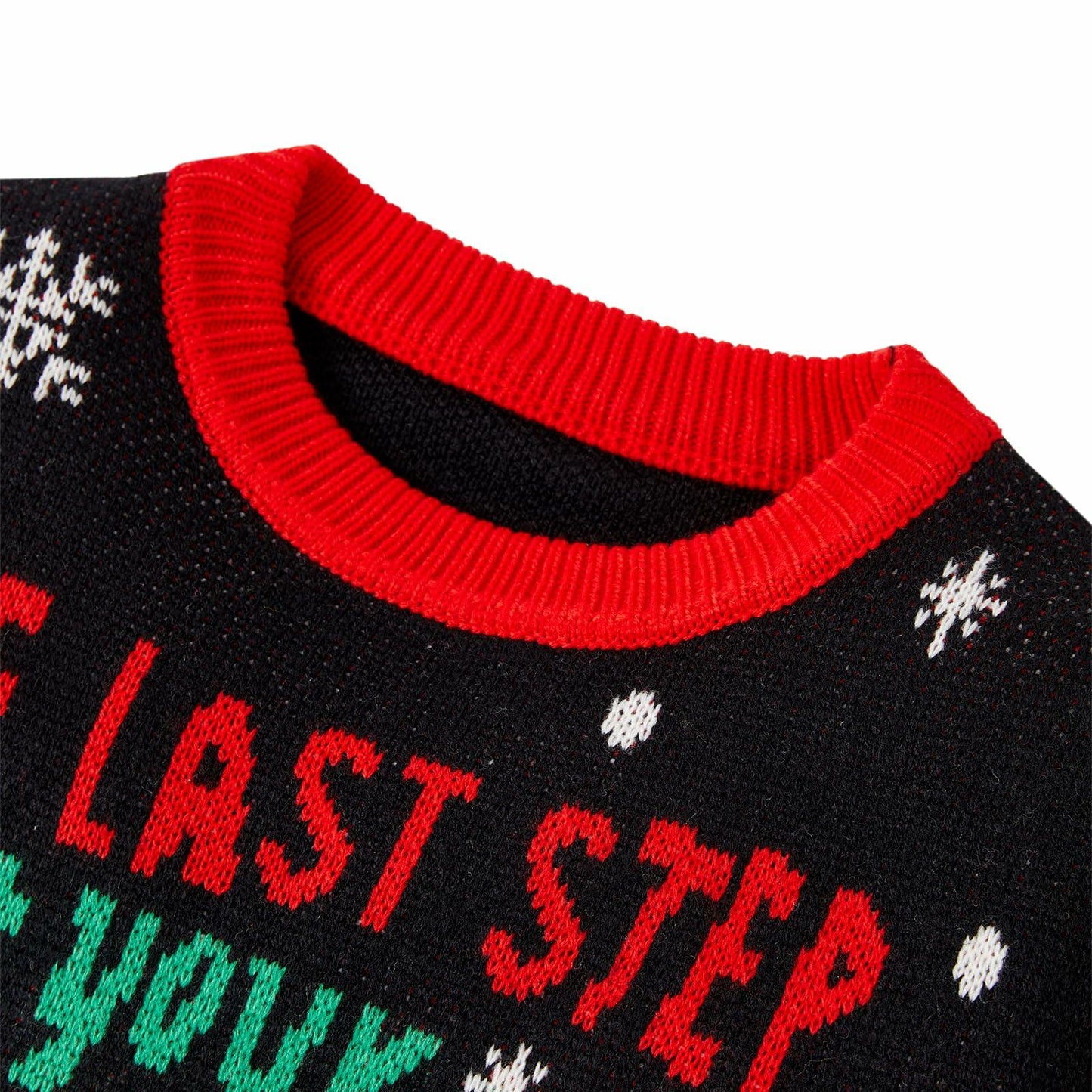 IFFEI Ugly Christmas Sweater Funny Snowman Knit Pullover Acrylic Size XL