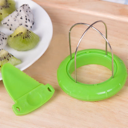 Creative stainless steel kiwifruit peeler specialized for peeling and dividing