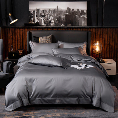 Pure Color Cotton Bed Sheet Set