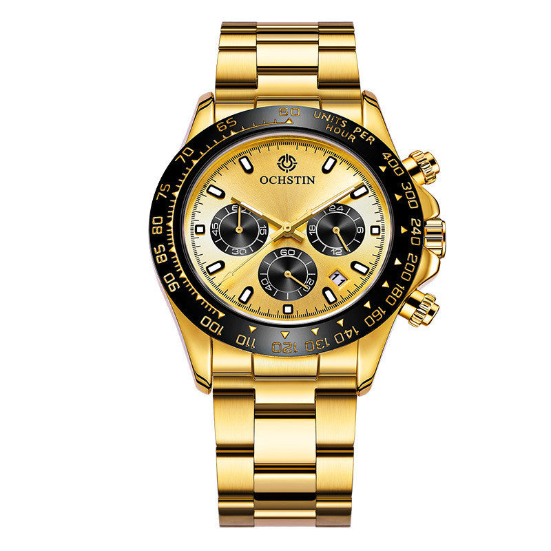 Stainless Steel Waterproof Multi-function Running Watch