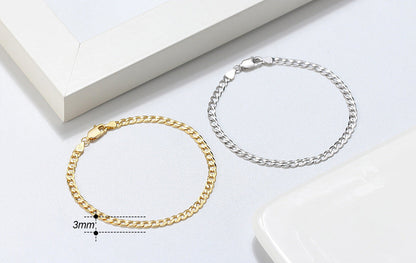 Sterling Silver Bracelet Car Flower Chain Trend