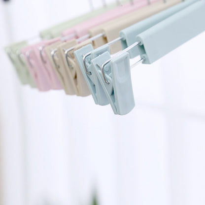 Non-Slip Plastic Clothes Rack Trouser Rack Skirt Clip Underwear Rack Frosted Drying Clothes Rack