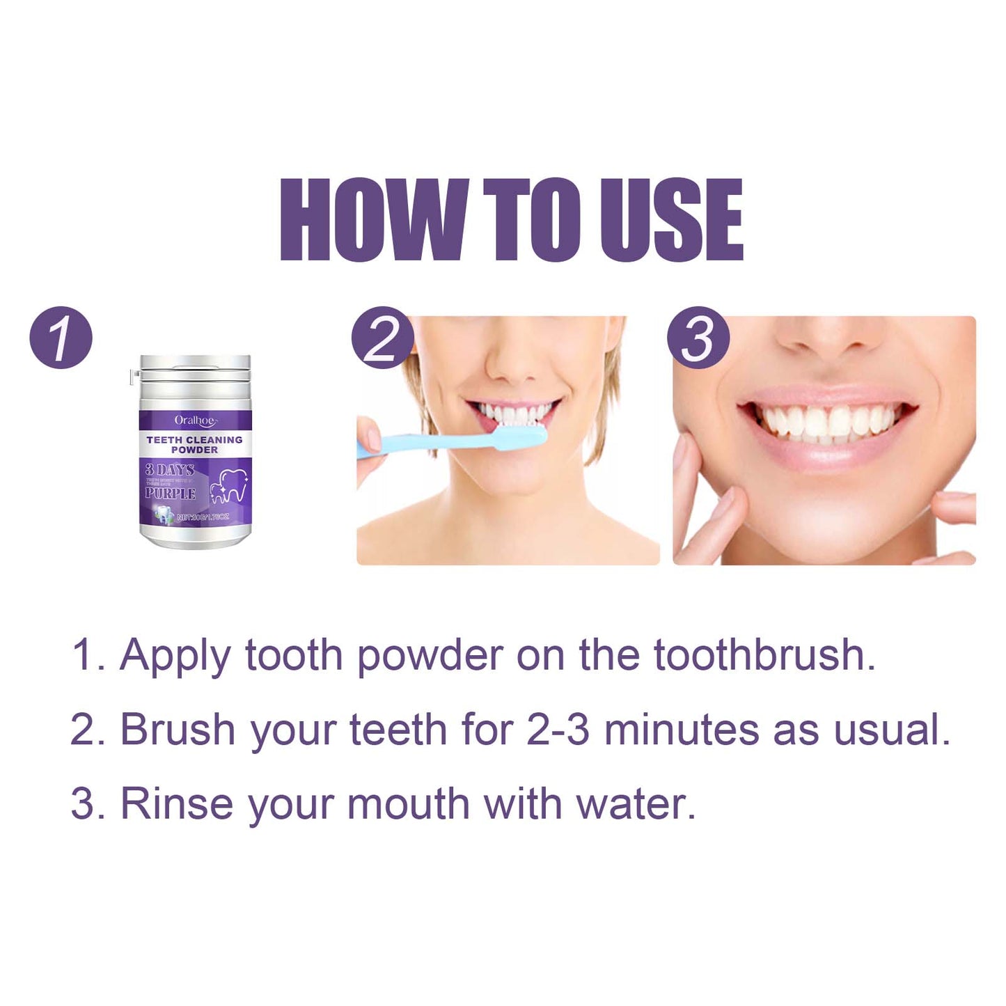 Teeth Cleaning Powder, Fresh Breath Tartar Stone White Teeth Cleaning Powder Oral Care
