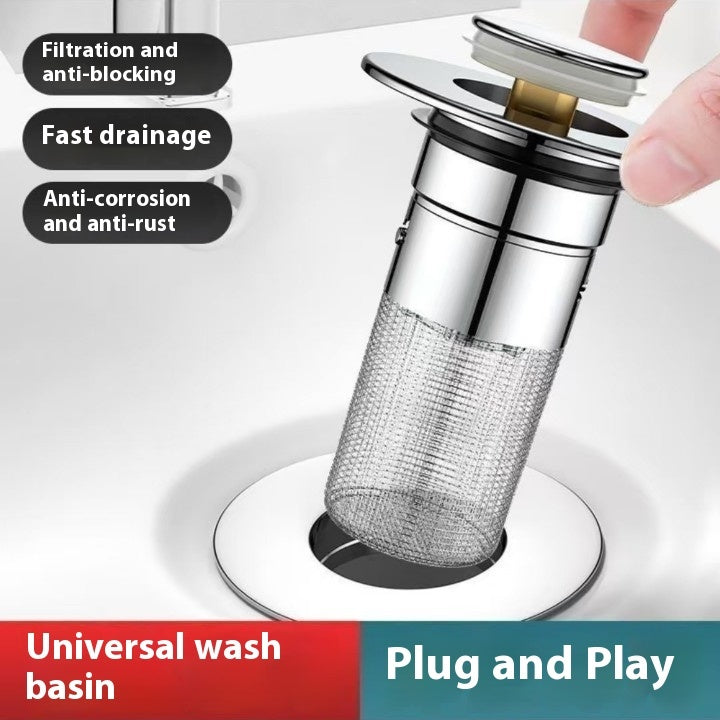 Wash Basin Drain Cap Filter Washbasin Sink Drainer Deodorant Mesh Basin Universal