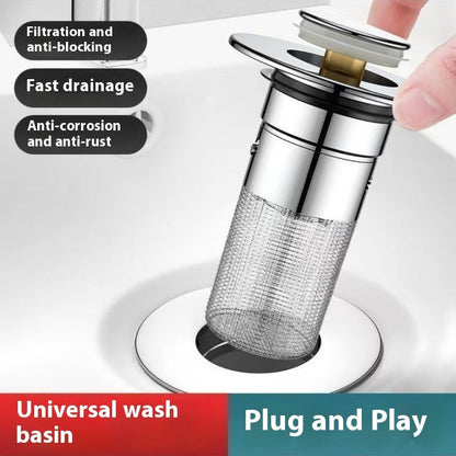 Wash Basin Drain Cap Filter Washbasin Sink Drainer Deodorant Mesh Basin Universal