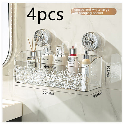 Waste Face Cloth Storage Box Bathroom Wall-mounted Shaver Storage Rack