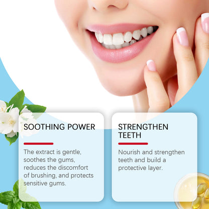 Cleaning Toothpaste, Gentle Cleaning Care For Teeth Care Odor Fresh Remove Stains Mint Toothpaste