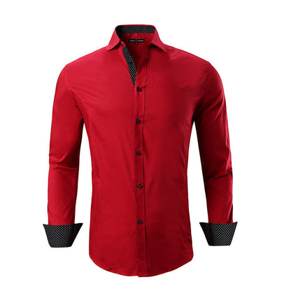 Men's Cotton Stretch Shirt Spring Autumn