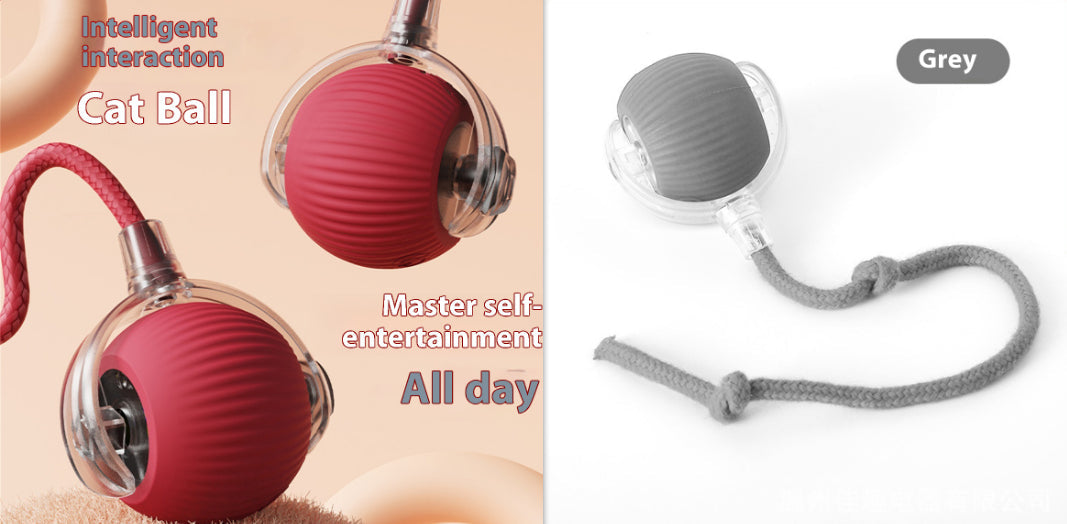 Electric Cat Toy Automatic Cat Ball Self-entertainment Rolling Ball
