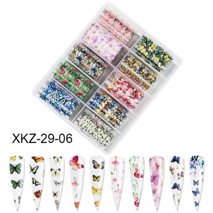 Butterfly Laser Star Nail Transfer Paper