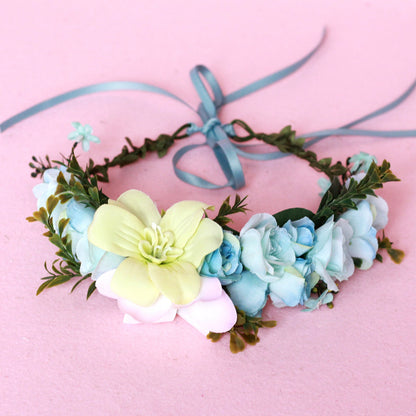 Hawaiian Vacation Wreath Headwear Beautiful Bridal Hairbands Wedding Hair Accessories Headwear Wreath