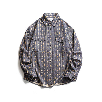 Striped long sleeved shirt for men and women
