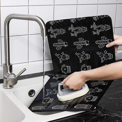Kitchen Oil-Proof Baffle Thickened Aluminum Foil Insulation Oil-Proof Stove Cooking Cooking Oil-Fume Clapboard Oil-Proof Baffle
