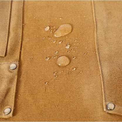 Long heavy-duty waxed canvas tool apron, carpenter apron, carpenter apron, carpenter waterproof 18 ounces