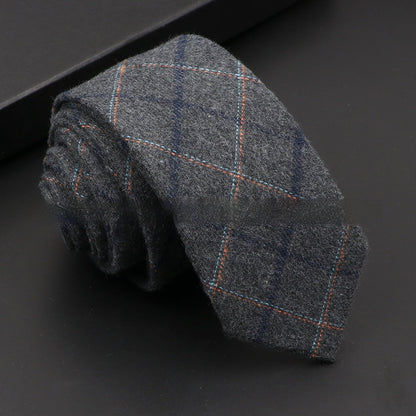 Woolen Korean Casual Necktie Accessories