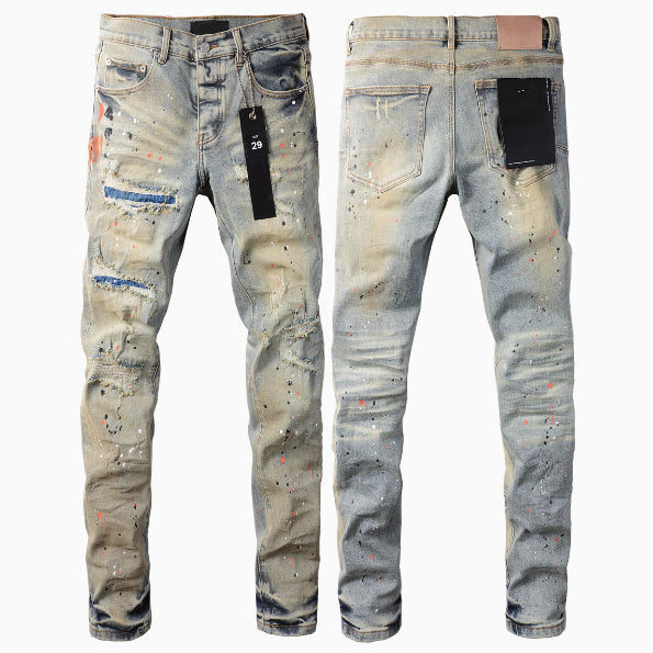 European American Street Retro Hip Hop Fashion Jeans