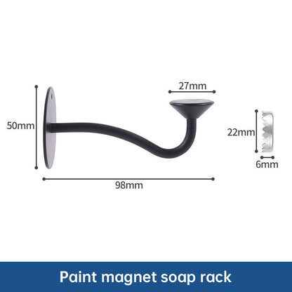 Stainless Steel Magnetic Soap Holder No Trace Paste Soap Holder in Toilet Soap Box Drain Rack Bathroom Shelf