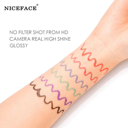 NICEFACE Mascara + Eyeliner Slender Curling Waterproof Sweat-Proof And Not Smudged Eyeliner Gel Pen