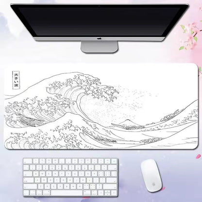 Wave mouse pad advertising game keyboard pad desk pad
