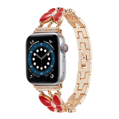 Suitable For Resin Diamond Butterfly Watch Band
