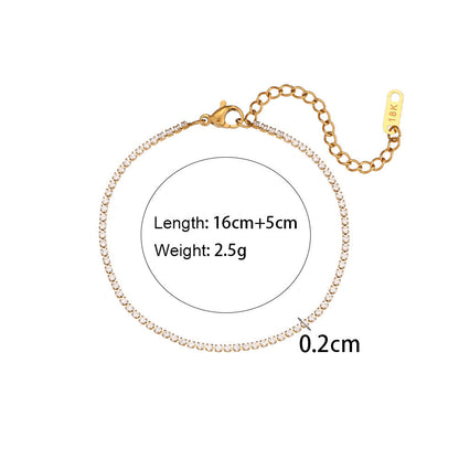 Simple Stainless Steel Bracelet Necklace Ornament