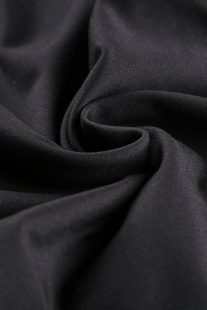 Black Grommet Lace Up Front Leggings