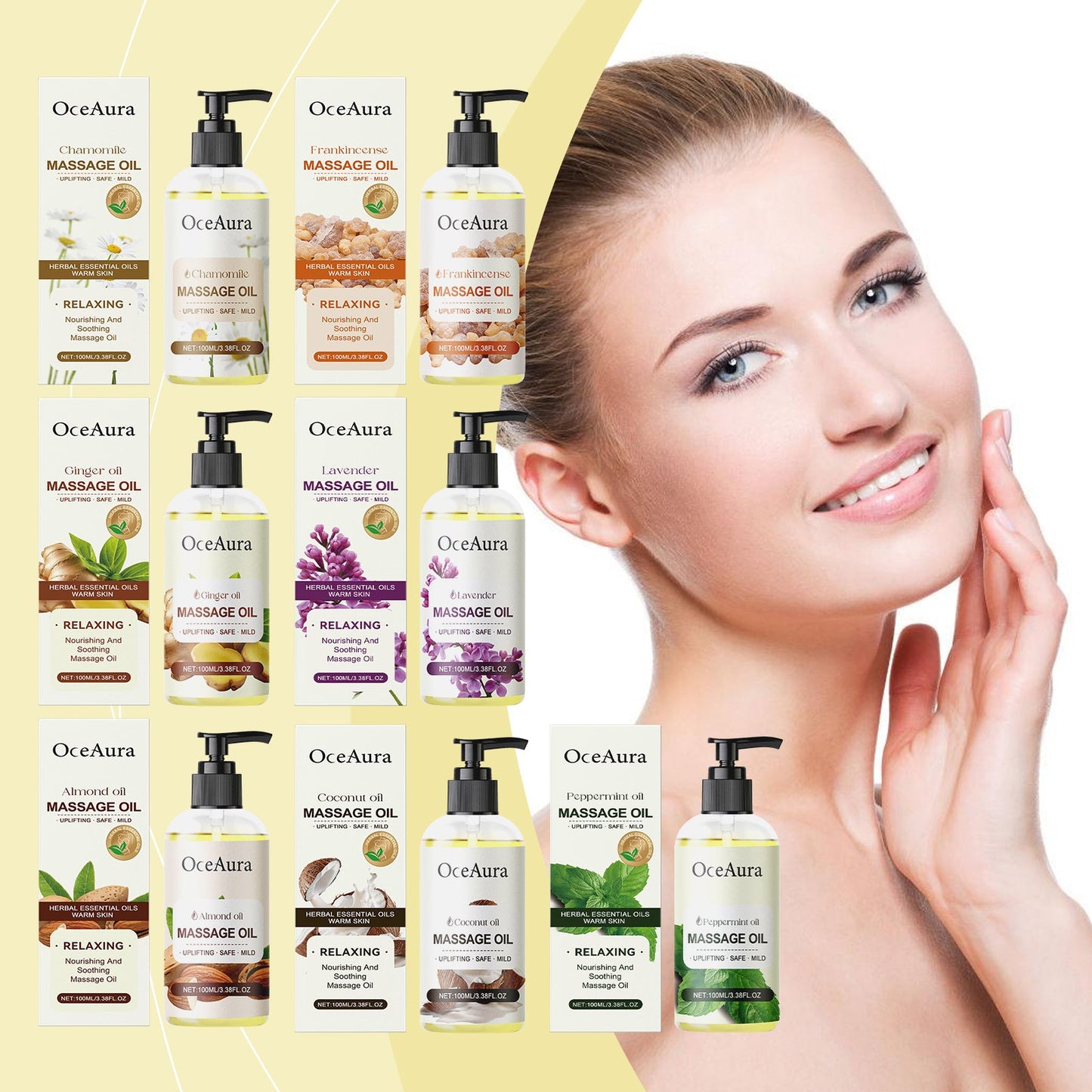 Almond Body Essential Oil Hydrating And Moisturizing Body Moisturizing Massage Essential Oil