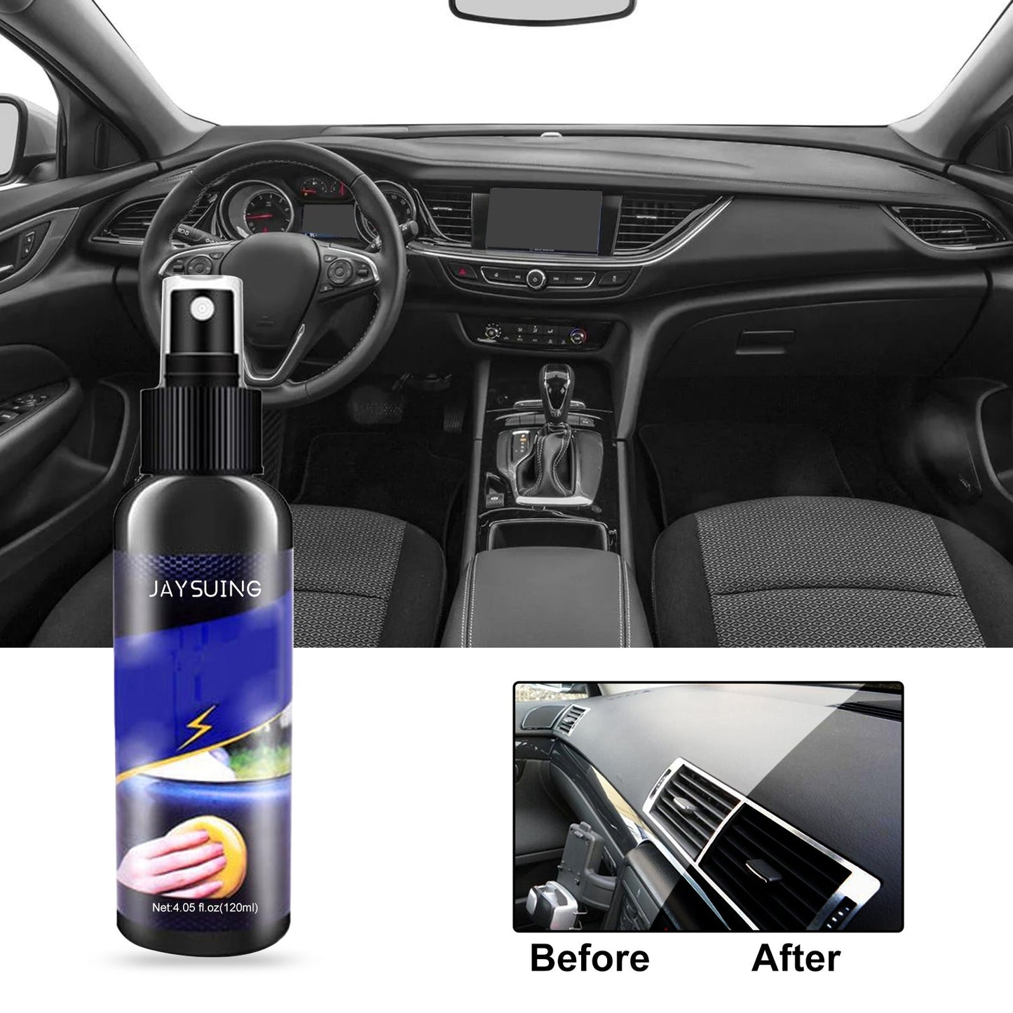 Car Upholstery Repair Spray, Dashboard Upholstery Refurbished Dust Leather Seat Care Agent