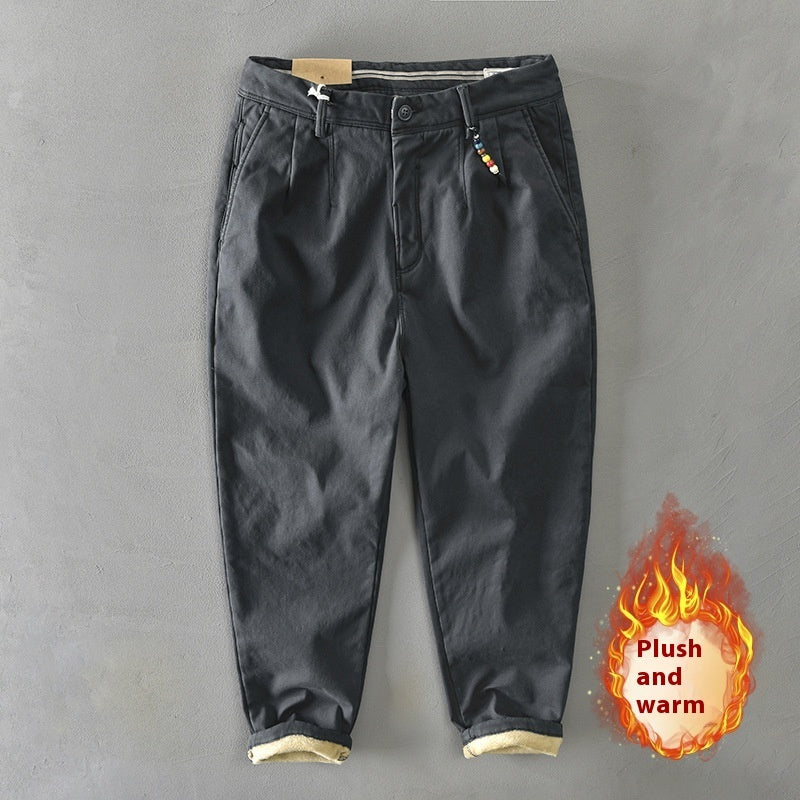 Men's Casual Harem Pants Fleece-lined Autumn Winter