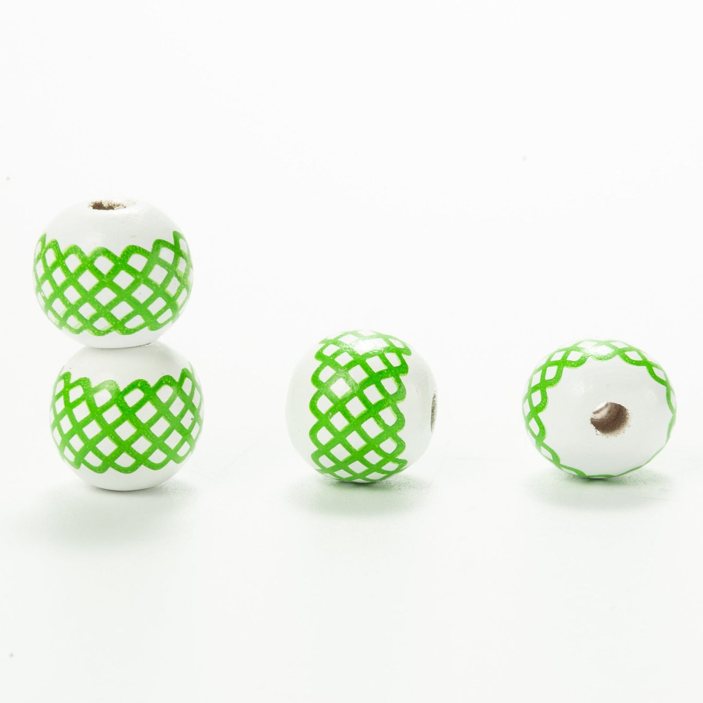 10pcs Irish Festival St. Patrick's Day Colorful Wooden Beads DIY Accessories