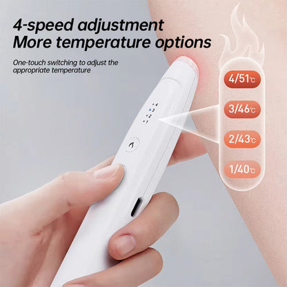 Portable anti-itch pen for insect/mosquito bites, natural & rechargeable, suitable for all ages.